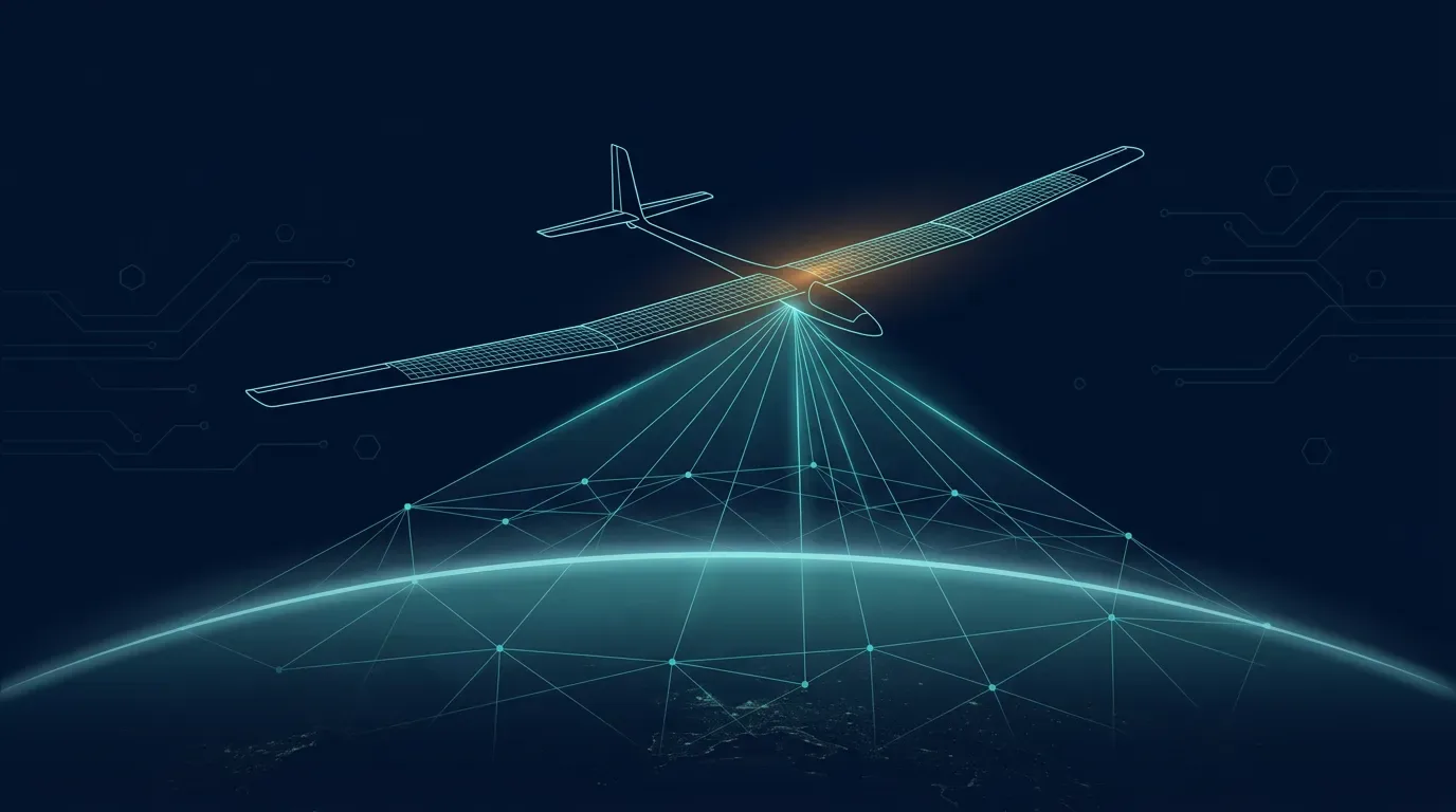 One platform, one flying cell, feeding into the ground network rather than competing with it. The regulatory decision at WRC-23 is what makes this picture legal rather than hypothetical.